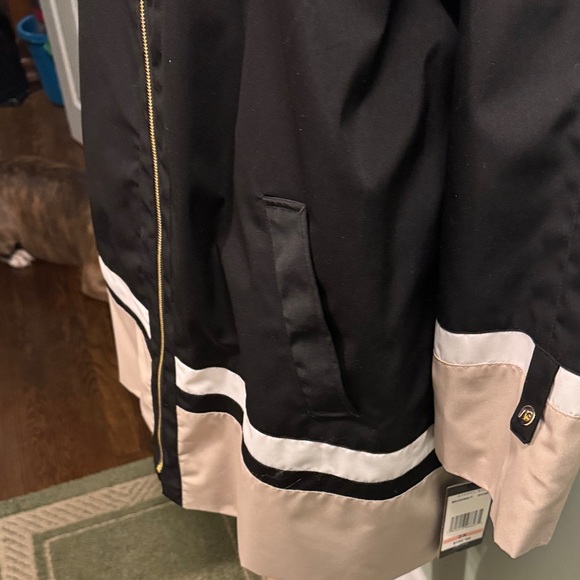 BNWT Jones NY Black and Tan Hooded Jacket size 2XL - Picture 6 of 13